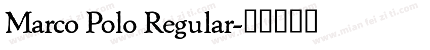 Marco Polo Regular字体转换